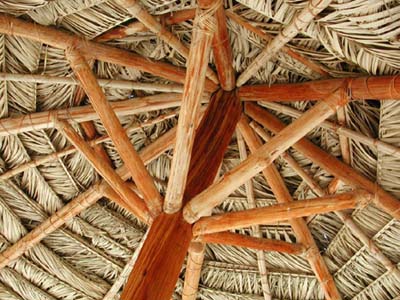 Ceiling in restaurant, Aruba