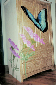Painted armoire