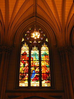 Stained glass churh window